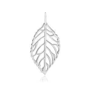 Pandantiv argint frunza DiAmanti Z1689C-DIA (Argint 925‰ 1,2 g.)